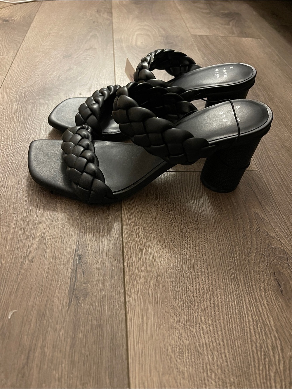 a new day Black Braided Double-Strap Slide Sandals - Picture 4 of 4